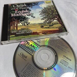 English Madrigals by Quink Vocal Ensemble Music CD, 1993 TESTED